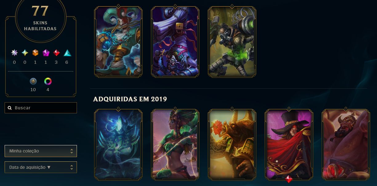 CONTA LEAGUE OF LEGENDS - 33 SKINS | ULTIMATE MITICAS E LENDARIAS - FULL ACESSO