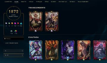 Conta LoL Full Skins 1891 + Desafiante + Conta Antiga