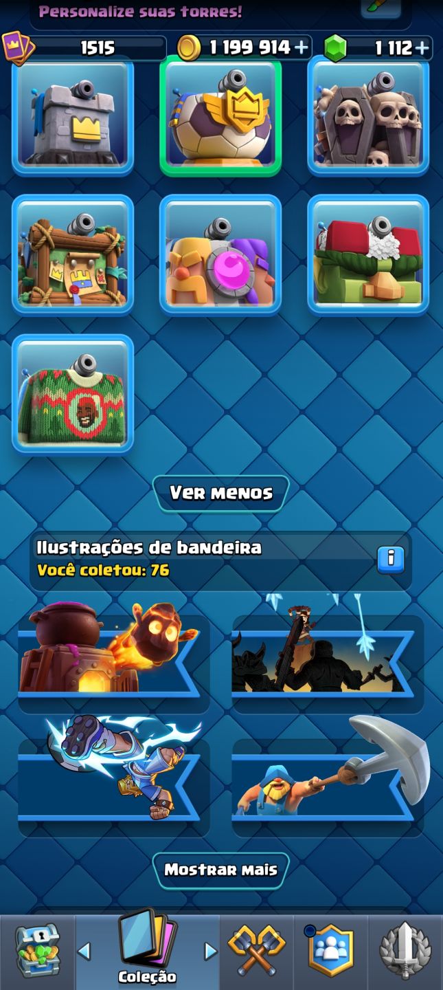 Conta de clash royale muito boa mais de 8k de trofeús,inclui uma conta de brawl