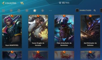 CONTA WILD RIFT | 55 SKINS | 4 LENDÁRIAS | 26 ÉPICAS | LVL 75 | ORIGINAL DE 2