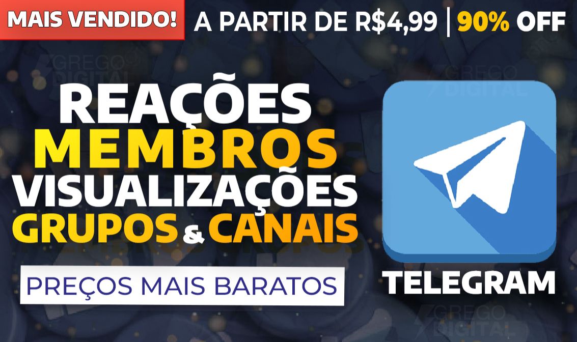 [MENOR PREÇO] TELEGRAM MEMBROS, VISUALIZAÇÕES, REAÇÕES | GARANTIA 30 DIAS