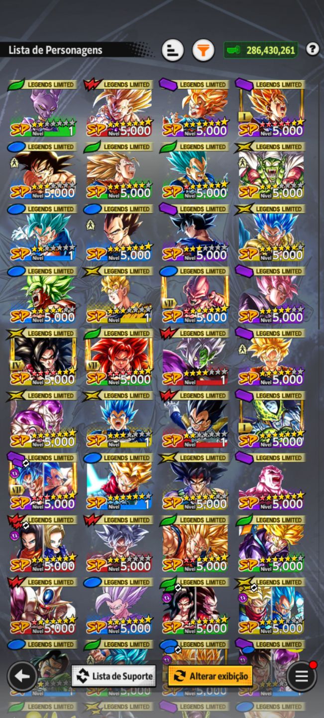 CONTA DB LEGENDS COM LEGEND E ULTRA, LFs