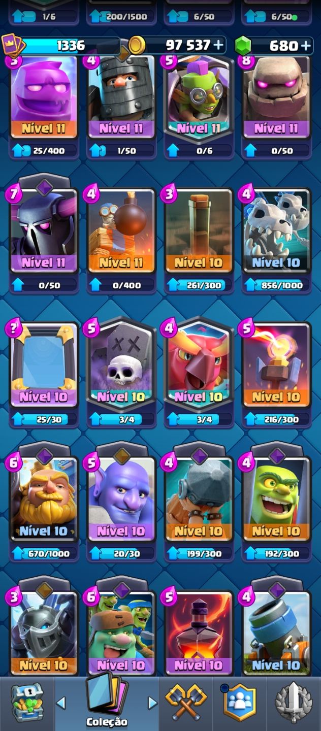 CONTA CLASH ROYALE À VENDA! ALTO NÍVEL, CARTAS EVOLUÍDAS E ELENCO TOP!