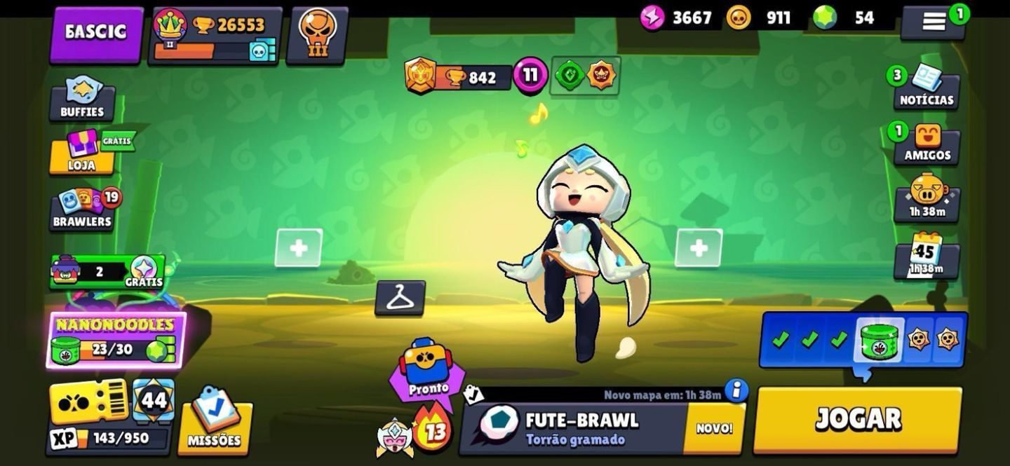 Brawl Stars 26k+ | Mortis 2k Troféus | 79 Brawlers | P11