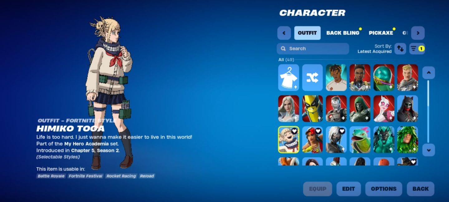 CONTA FORTNITE OG (CAP 1) | 49 SKINS + HIMIKO TOGA + JUICE WRLD | NEGOCIAVEL