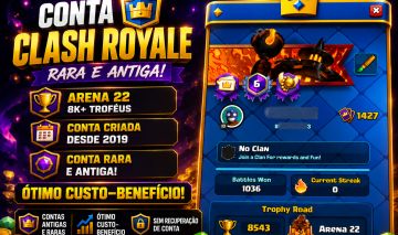 Conta Clash Royale 8k+