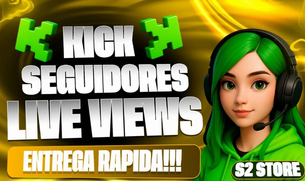 KICK SEGUIDORES LIVE VIWERS CLIPE VIWERS CHAT BOT PERSONALIZADO[ENTREGA RAPIDA]