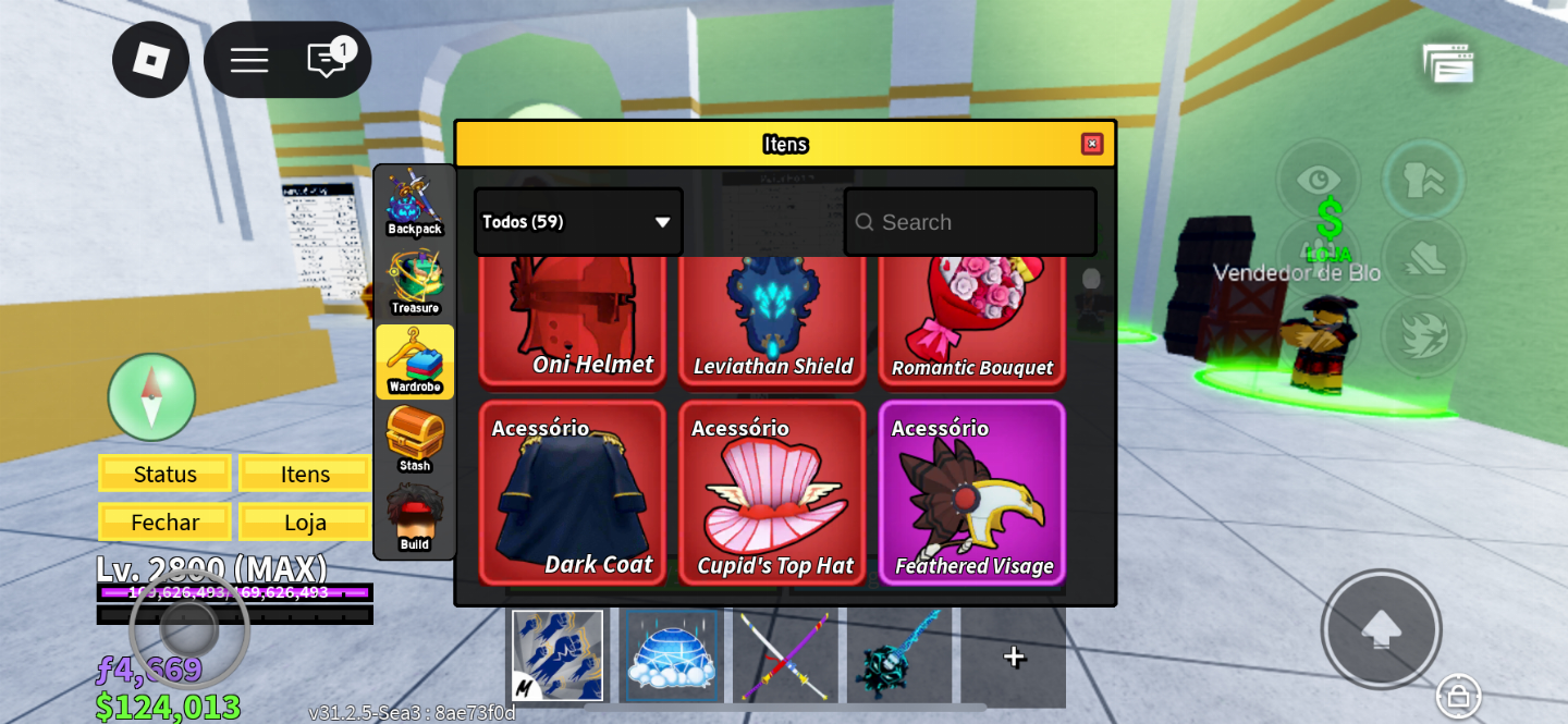 CONTA ROBLOX +30 MIL ROBUX GASTOS | FULL BLOX FRUITS | MUITAS SKINS | R$380