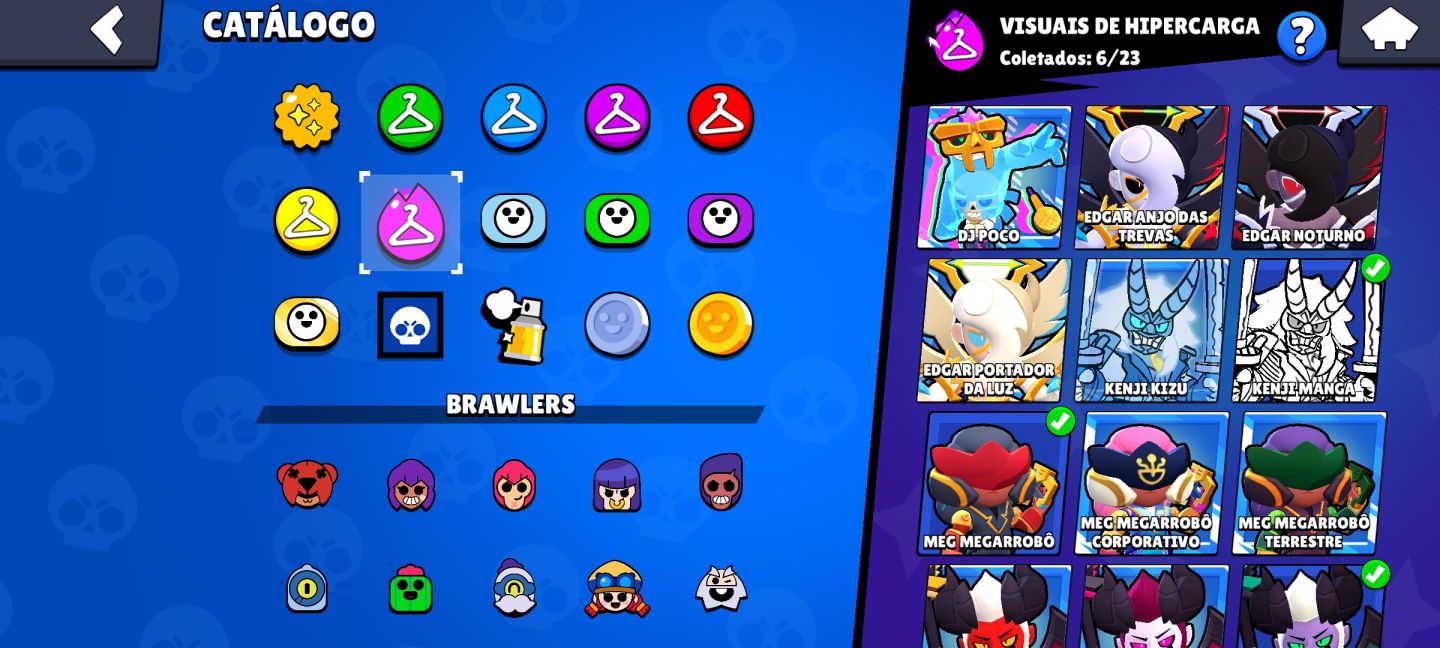 CONTA PESSOAL DO BRAWL STARS, FULL BRAWLER, 2019 E MUITAS SKINS!!