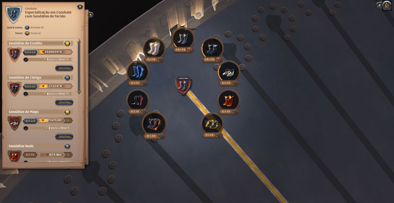 CONTA ALBION ONLINE SPEC EM ARCO E COLETA DE PELEGO T4, MINERIO T4 E FIBRA T4