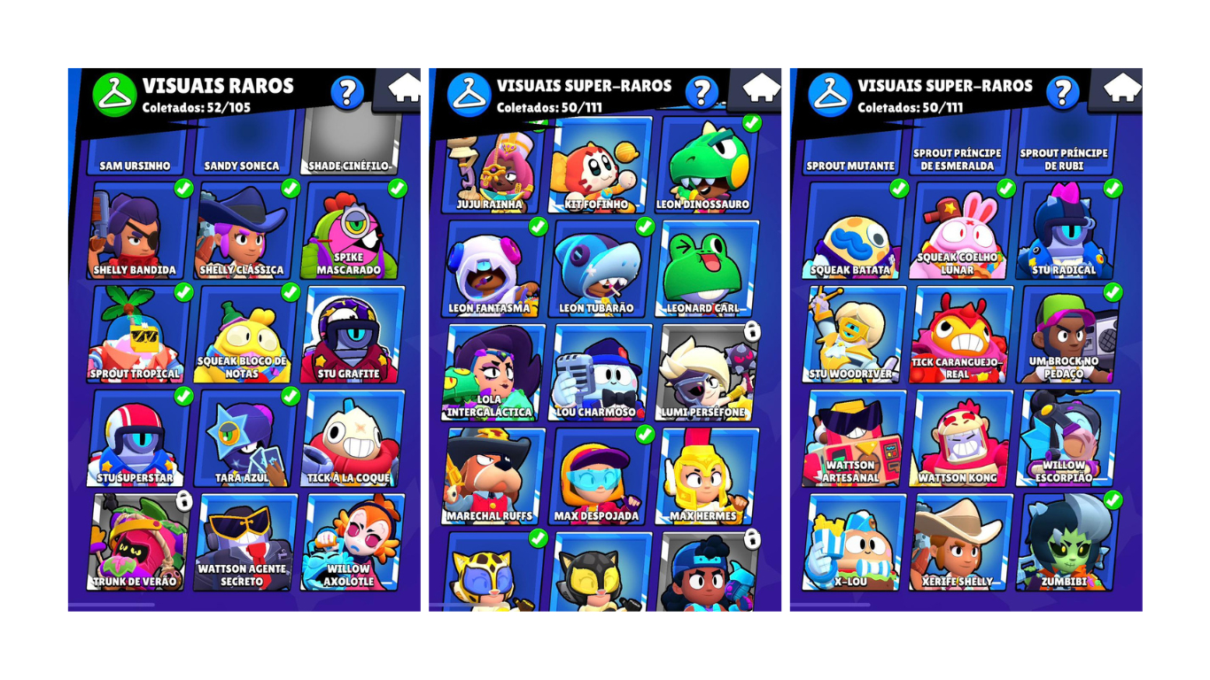 Conta Rara brawl stars 31k de troféus e 2 brawl pass plus (antigos).
