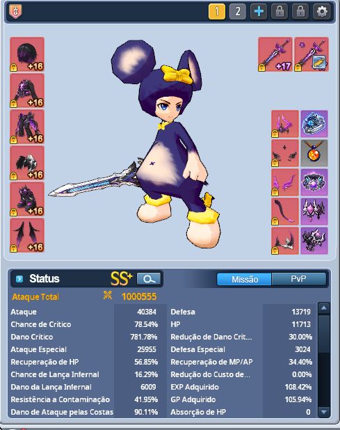 CONTA GRAND CHASE VEIGAS 2KK - ZERO 1KK700 - EREB 1KK300 - DIO 1KK - LUPUS 1KK..