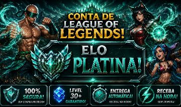 [Entrega Automática]platina 2, 21 Skins, 1 Mítica, 2 Lendária, 9K El, Lvl 64
