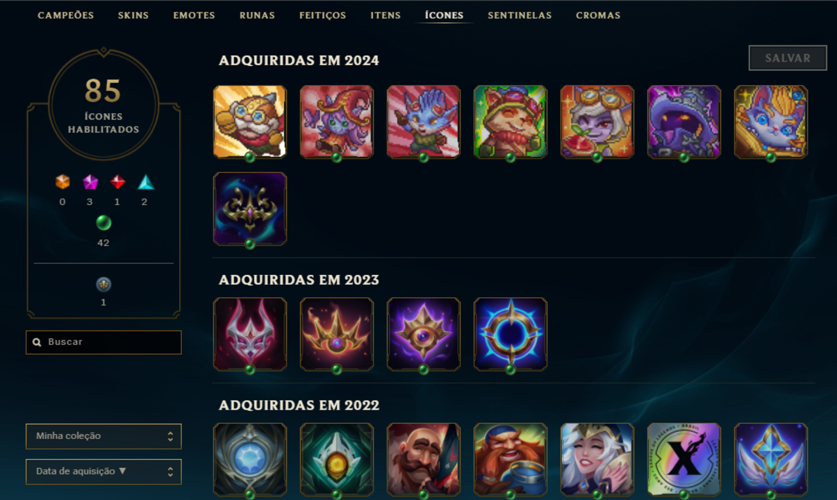 CONTA LOL COM 58 SKINS | UNRAKED | UPADA A MÃO