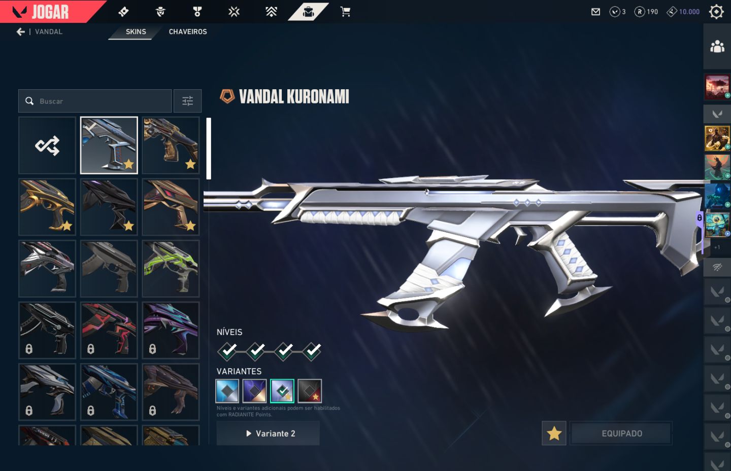 Conta de valorant com 990 Reais gastos rank Diamant 1 com mt skins