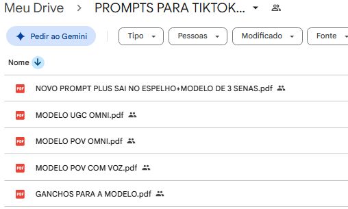 TIKTOK SHOP+PROMPTS PARA CIRAR QUALQUER MODLO DE VÍDEOS COM IA