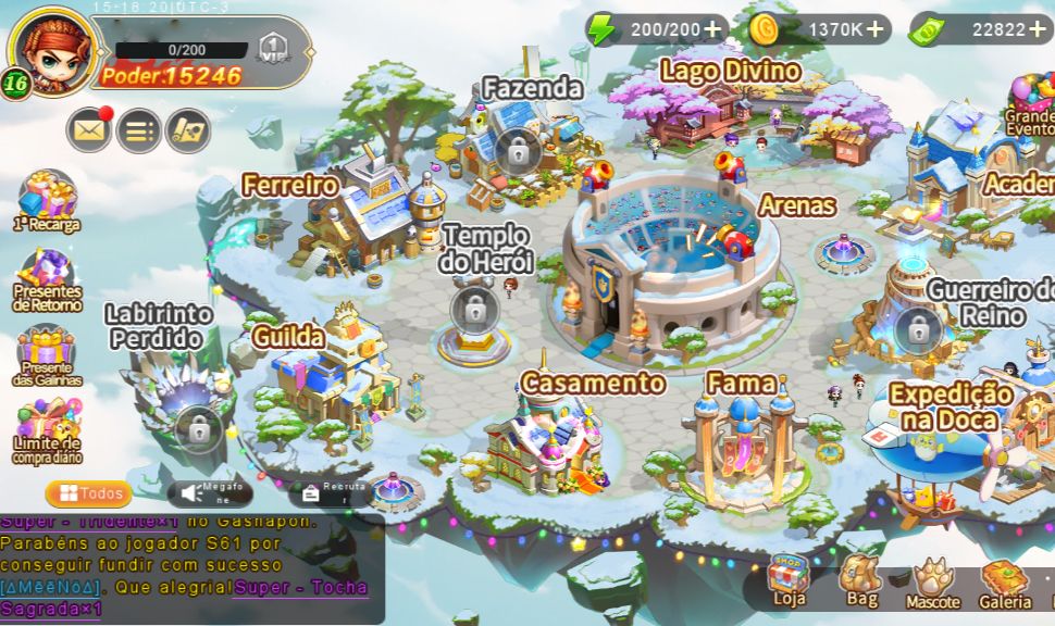 Conta DDTank Origin LVL 16 Urso Creme 251 +9 (251 DANO) S75