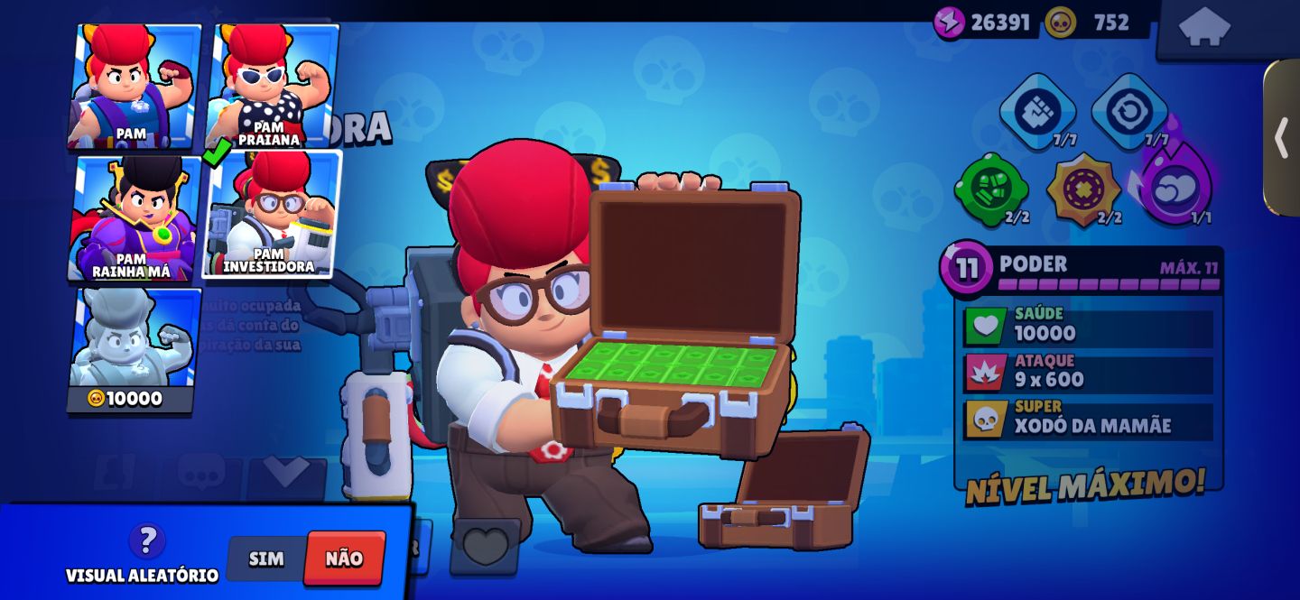 BRAWLL STARS upada! skins e prestígios ) Lendário