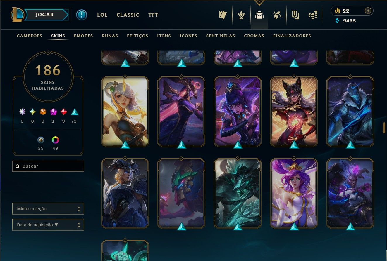 CONTA LOL E VALORANT - LOL LVL 297 - VALORANT LVL - 38