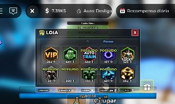 Gym league + uma conta de blox fruit muito forte