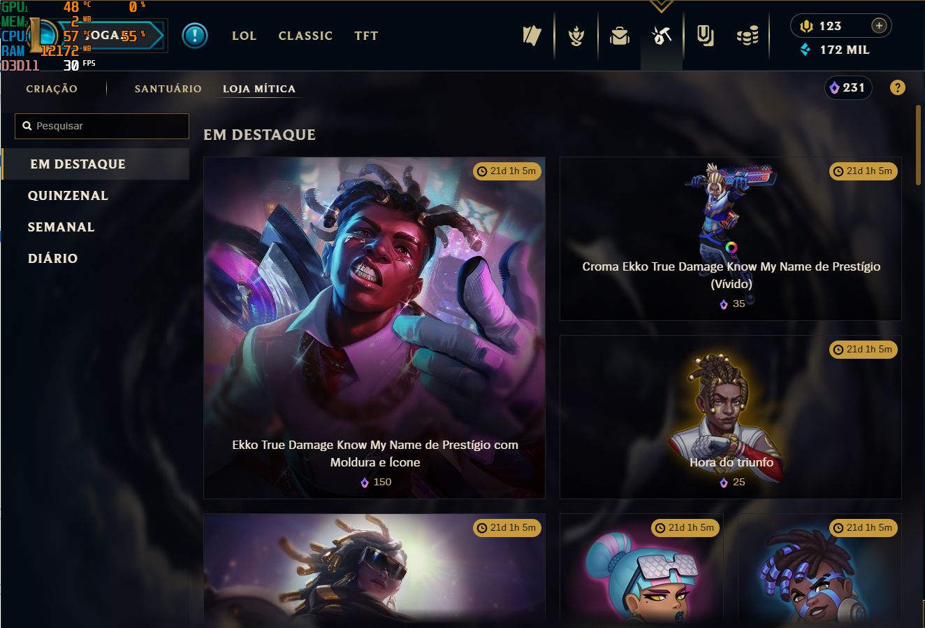 Conta lol Top 1 zaahen esmeralda 2