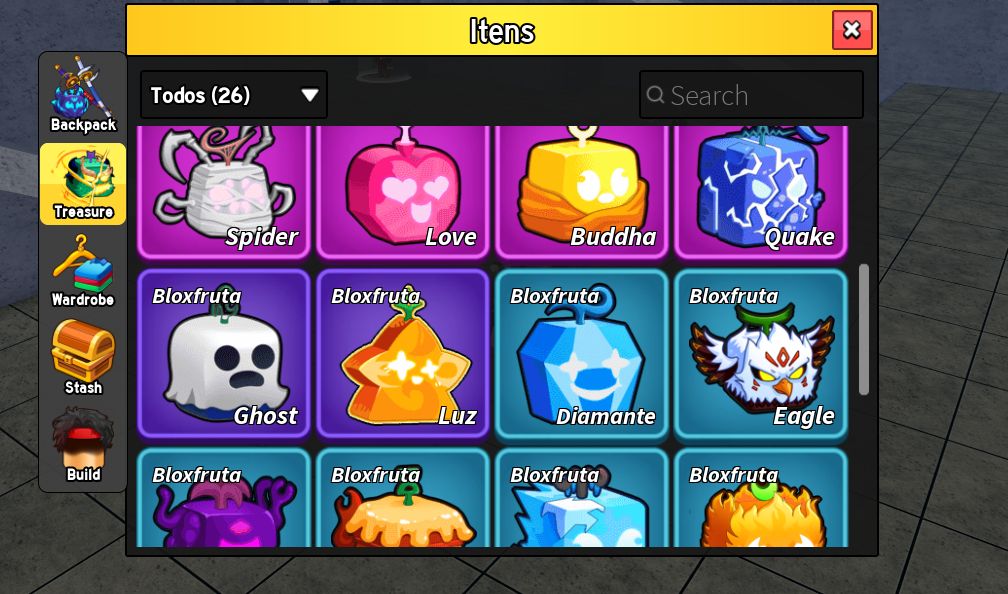 Conta Blox Fruits full maestria em armas / frutas, 2 raças v4