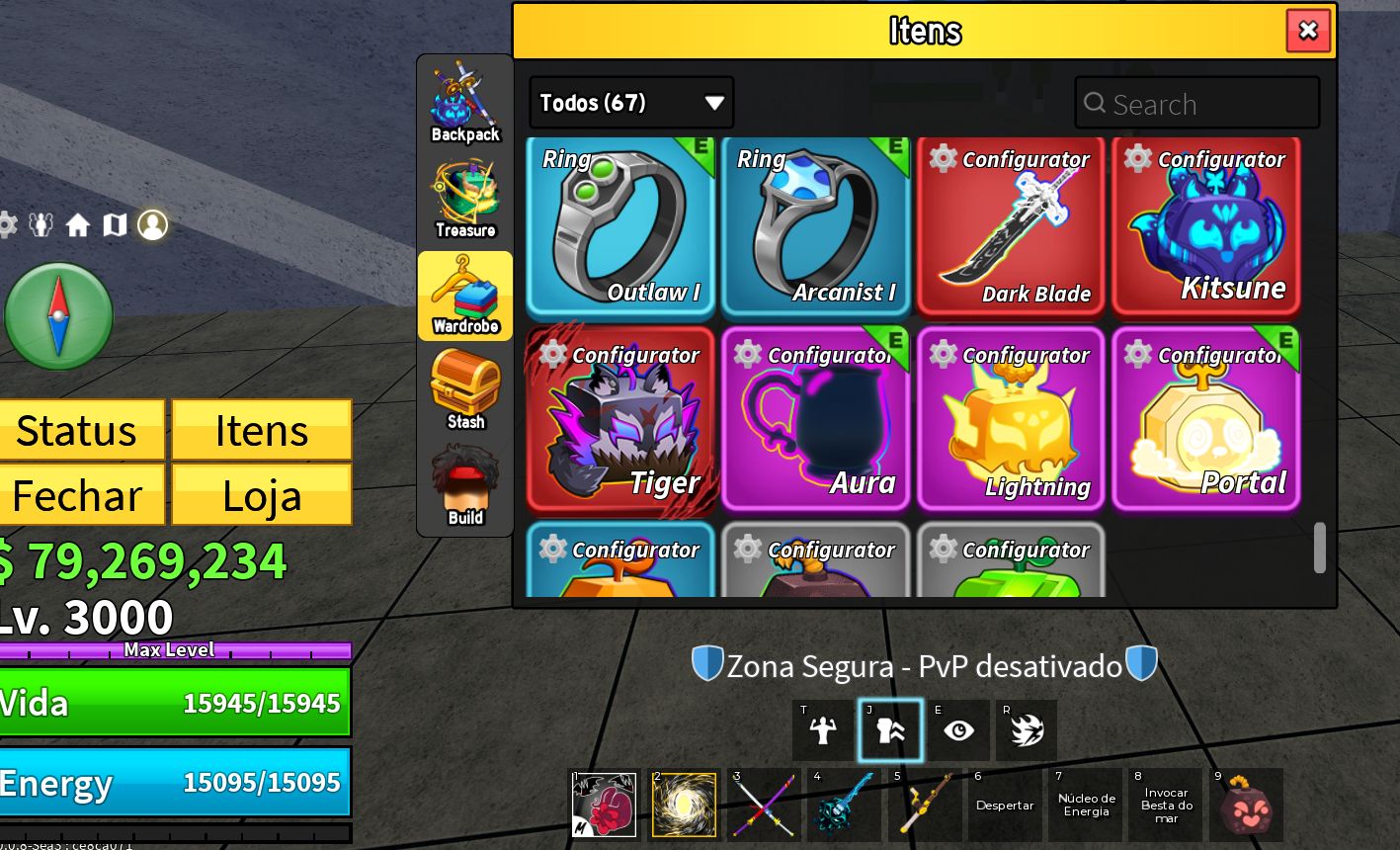 CONTA BLOX FRUITS LEVEL 3000 | 16 PERMS | TODAS AS GAMEPASSES | 6 V4 FULL