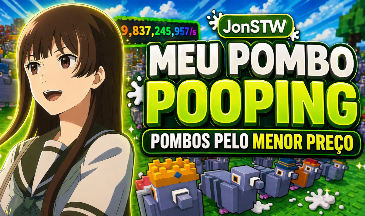 [MY POOPING PIGEONS] MEU POMBO POOPING - POMBOS PELO MENOR PREÇO!!