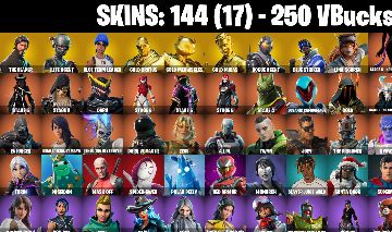 144 Skins + The Reaper 3x GOLD Skins + Lina Scorcch + TIDY Completinha