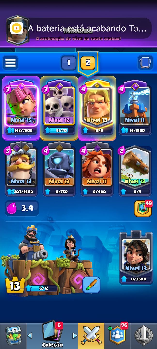Conta de clash Royale com 7500