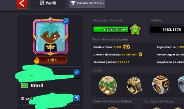 Conta de 8ball pool Facebook !! Com 19 lendários