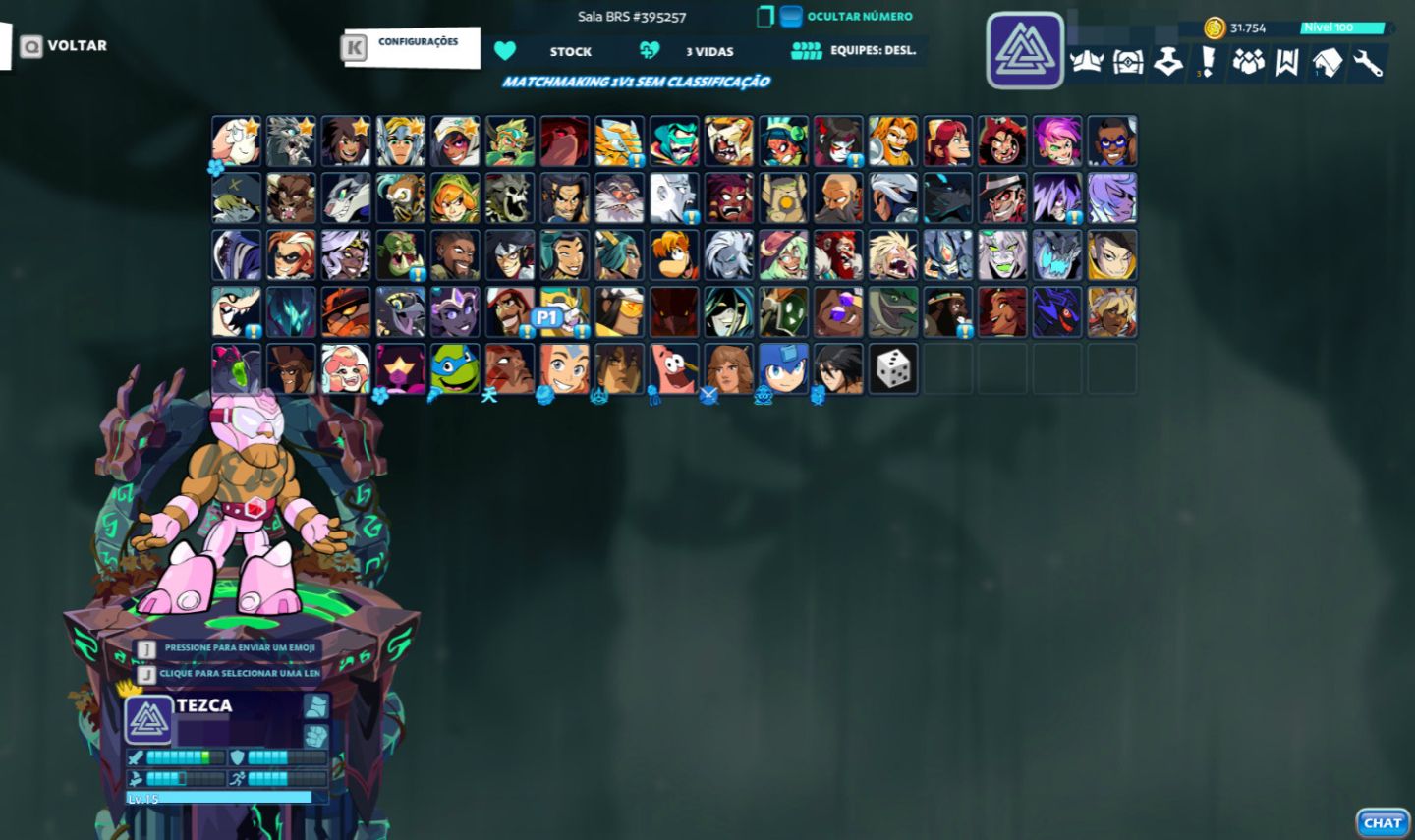 Conta Steam Nível 4 | Brawlhalla 1.9k Horas + Passe 9, 4, 7, 13, 8, 10 + 76 Skin