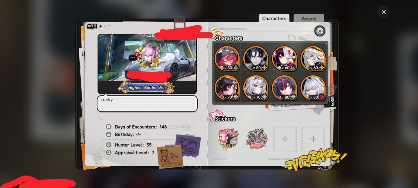 Conta de Nte (DAY 1) com LINKOU+S1+ZANKOU+S1+SHINKU+S1+CHAOS+S1+C1 na promoção