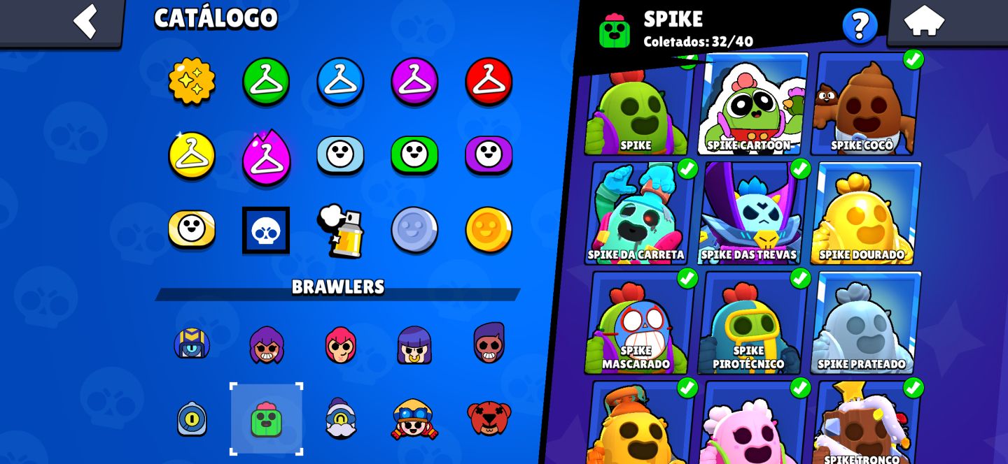 CONTA BRAWL STARS OG | COLEÇÃO COMPLETA + 74K TROFÉUS