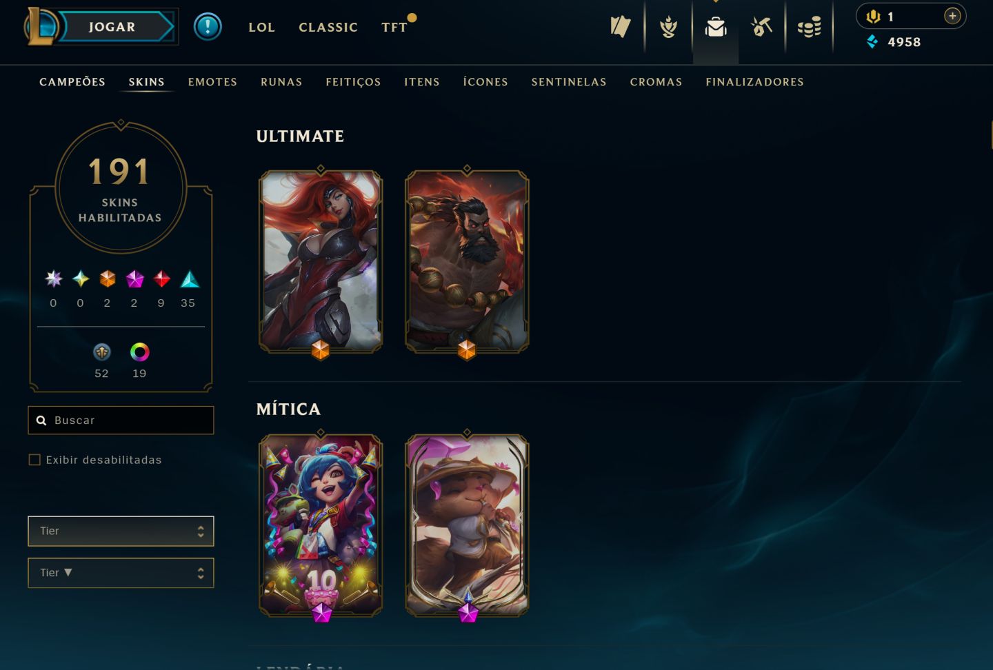 CONTA LOL ANTIGA LV 188 COM KAYLE JUIZA SEASON 1 ATUAL UNRANKED