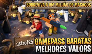 SOBREVIVA A UM MILHÃO DE MACACOS | TODAS AS GAMEPASSES | MELHOR PREÇO