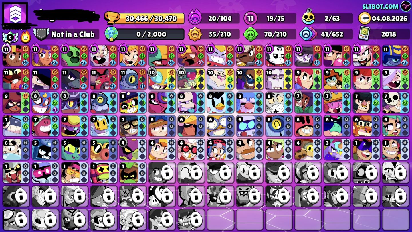 CONTA BRAWL STARS DE 2018 | SHELLY ESTELAR + RICOCHETE | 30K+ TROFÉUS
