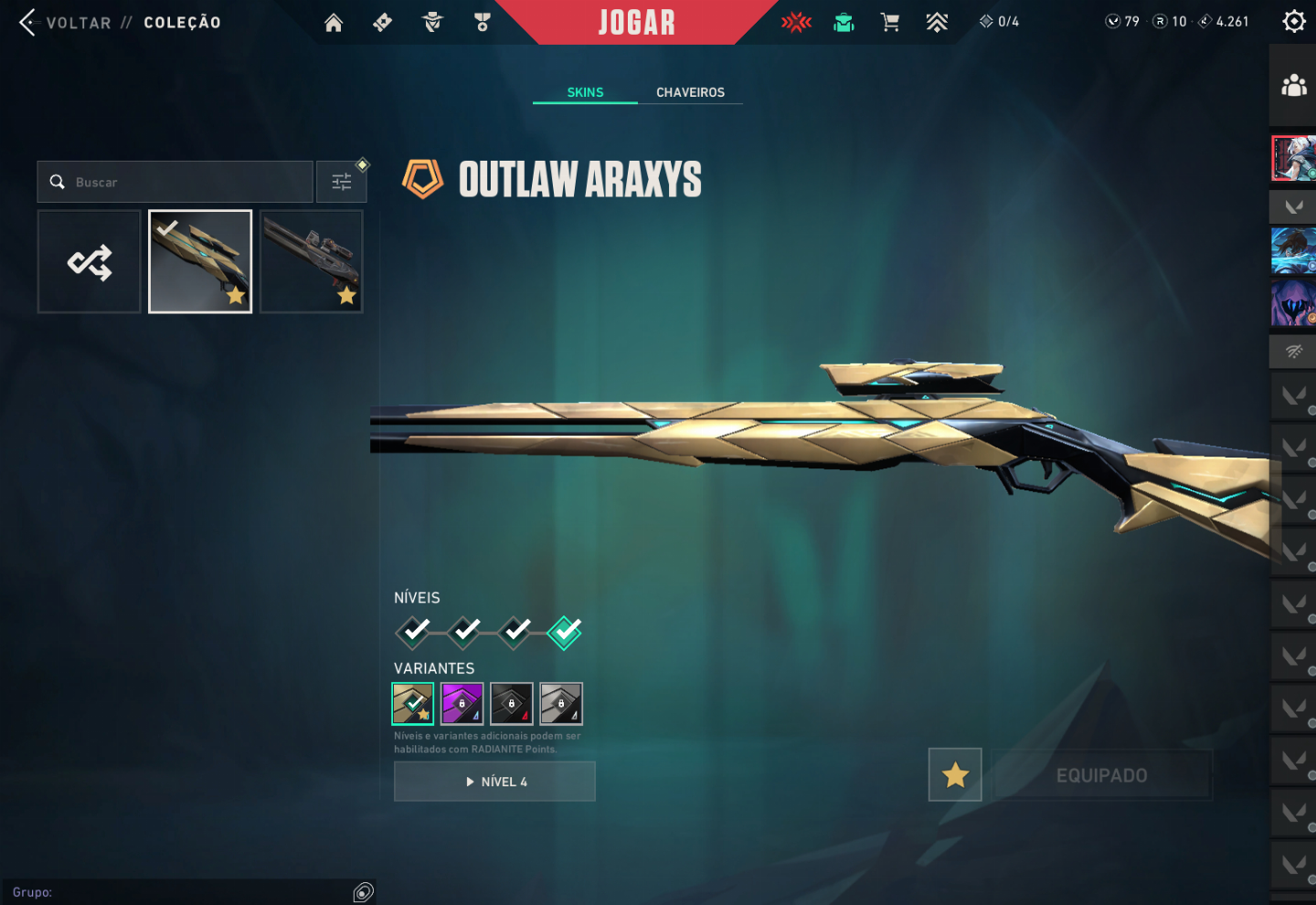Conta de valorant ascendente com várias skins! Obs: Preço negociável