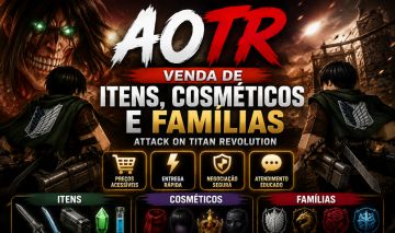 AOTR | Venda de Itens, Cosméticos e Famílias | Preços Acessíveis