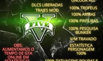 Up GTA V ONLINE Unlock All + Nível + Trajes GTA V PC !!!