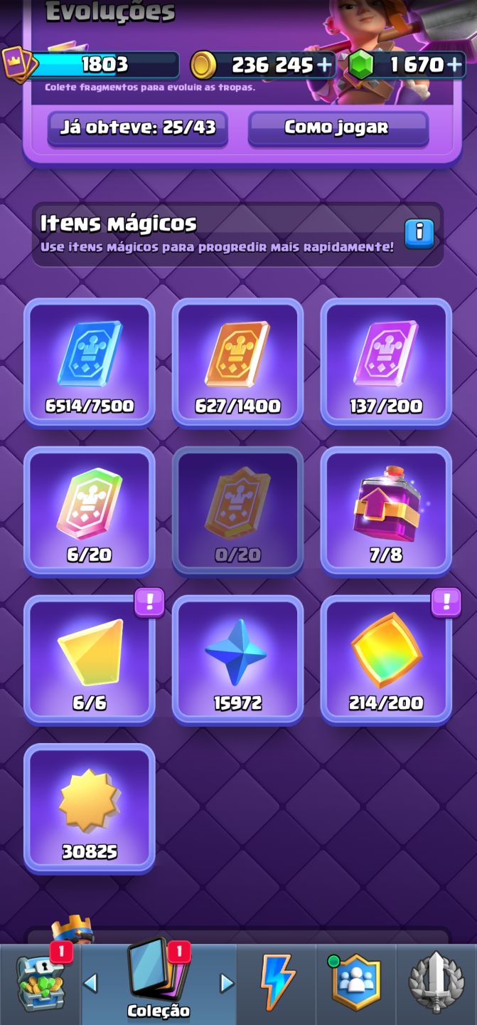 Conta Clash Royale