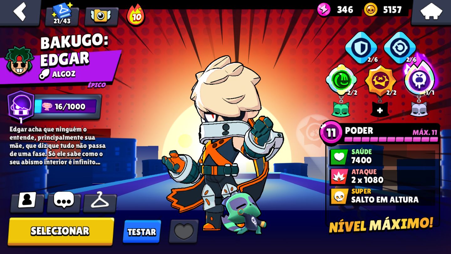 49K+ | 104 BRAWLERS | 73 HIPERCARGAS | 71 PODER 11 | CONTA 2019