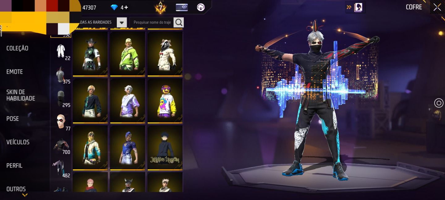 CONTA FREE FIRE (GEMADA)
