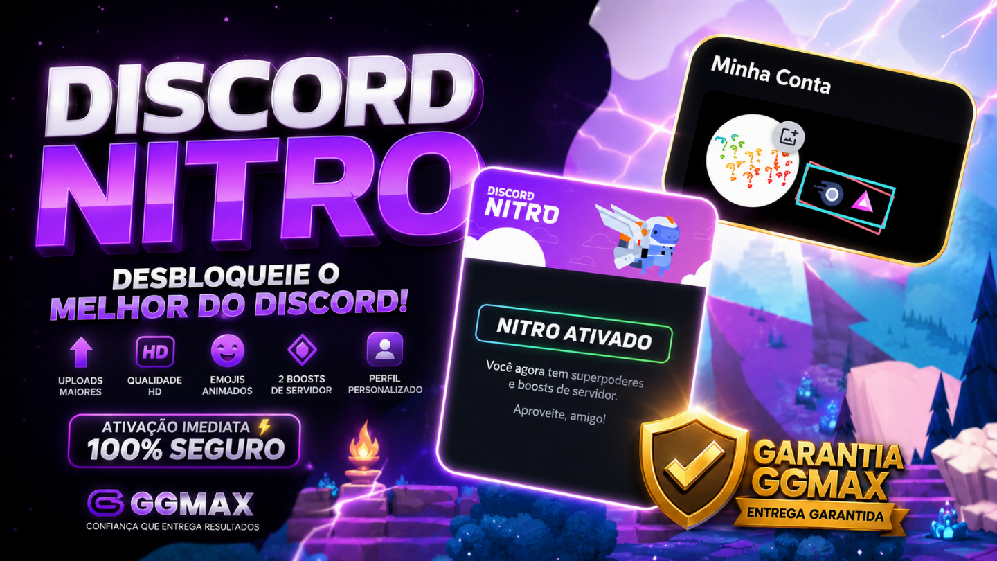 Discord Nitro Gaming 3 Meses + 14X Impulsos Para o Seu Servidor!!! [PROMOÇÃO]