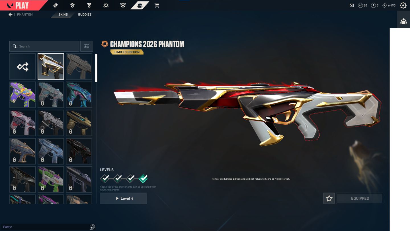 VALORANT CONTA FA À VENDA | CHAMPIONS 2026 + VÁRIAS SKINS!
