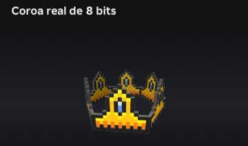 Coroa real 8 bit roblox, item extremamente limitado.