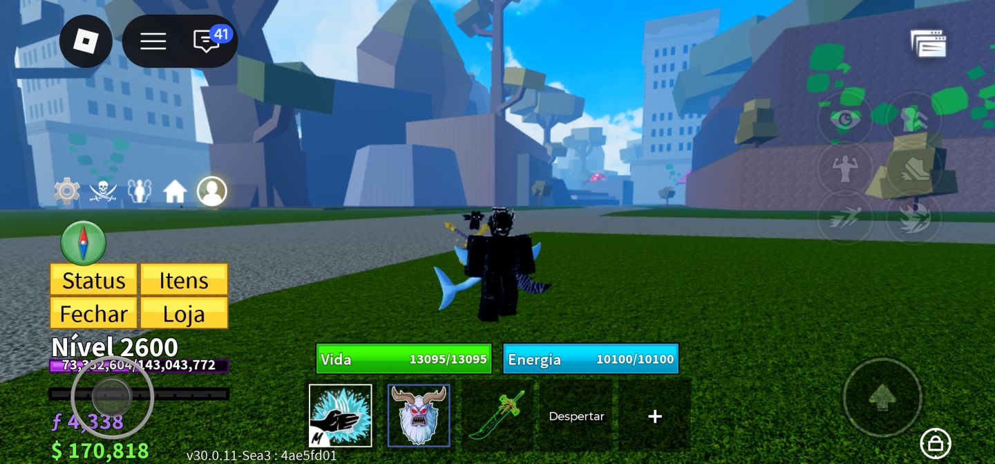 Conta blox fruits Gemada