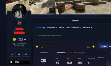CONTA CS2 PRIME LEVEL 16 GC COM 8 MEDALHAS