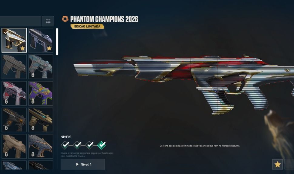 Conta de Valorant Com Pacote Champions 2026 e Karambit Sublime