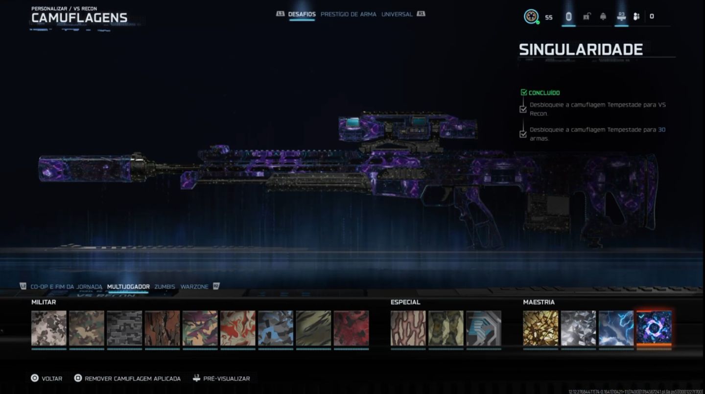 Contas C/ Nuke Warzone + Singularity + Nuke MP + Level 55